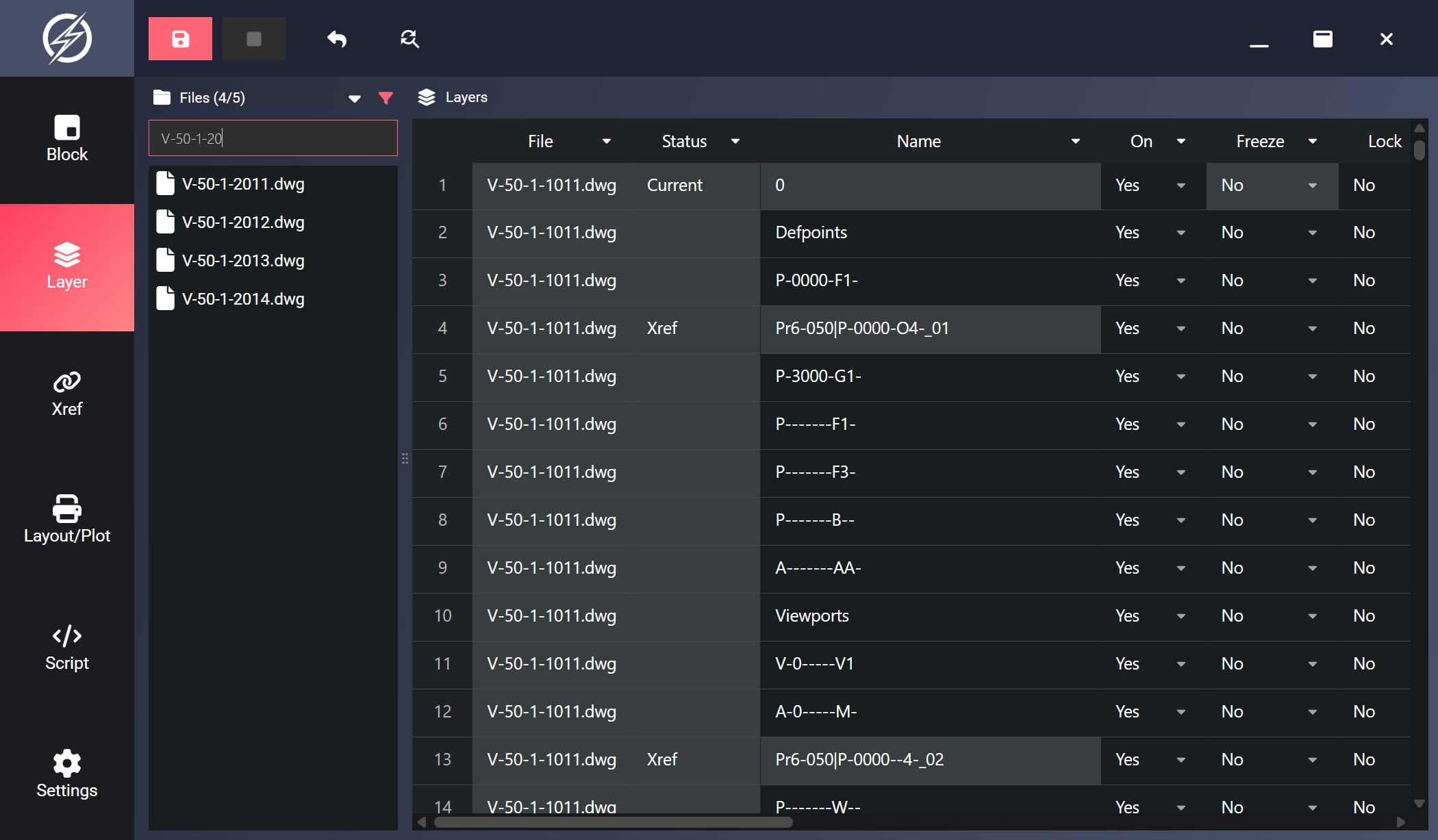 Indium main interface