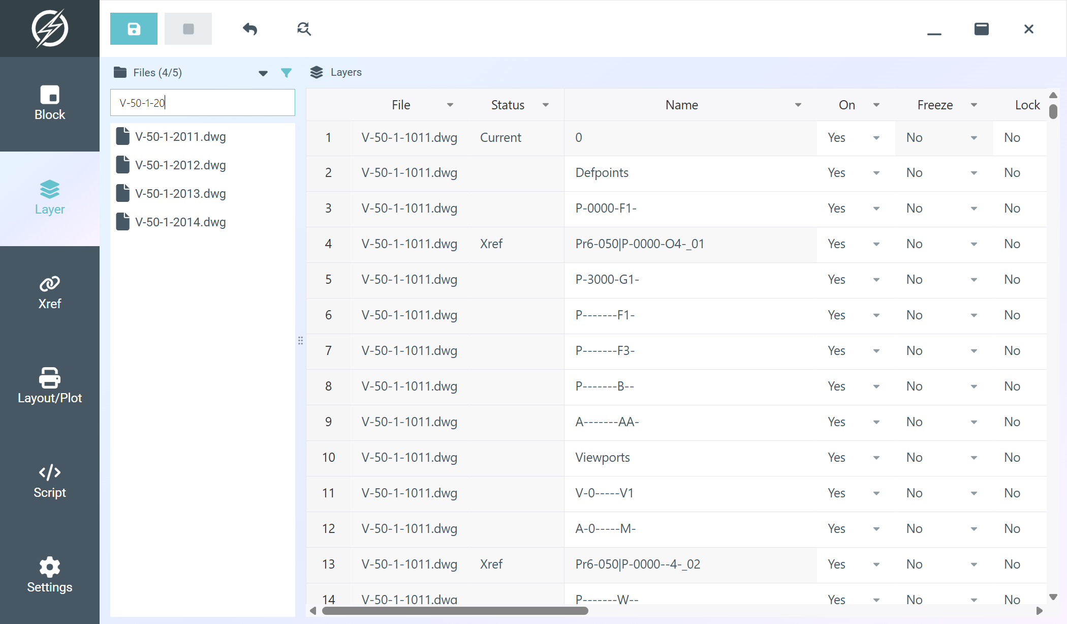 Indium main interface